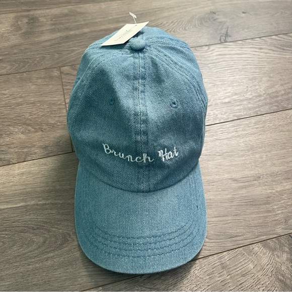 NWT Francesca’s chambray statement baseball cap 320_3e0c63ad6f-luca-  main image 4